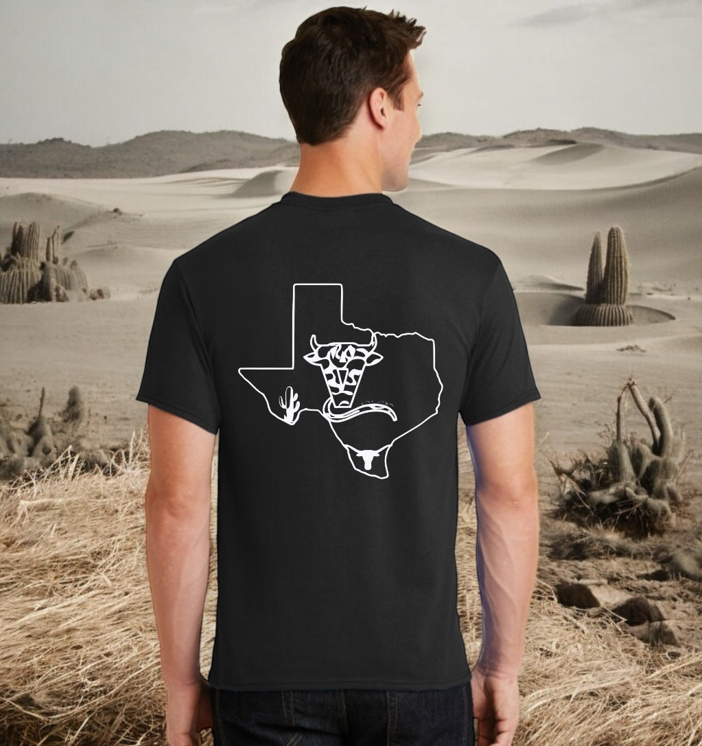 shirt BlACK TEXAS
