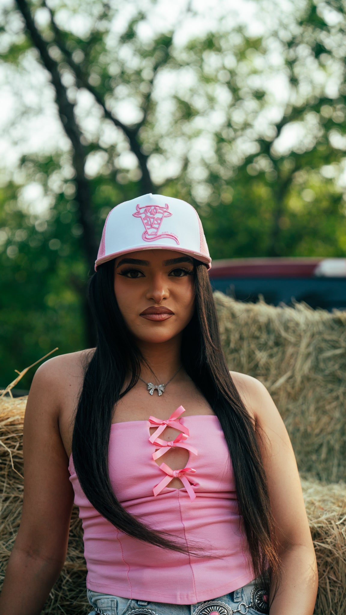 pink and white
